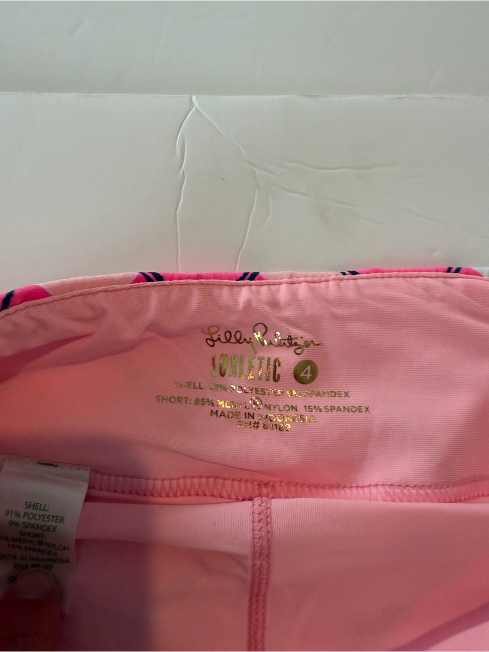 Lilly Pulitzer Pink Plaid Mini Skirt with Black Accents - Picture 4 of 5